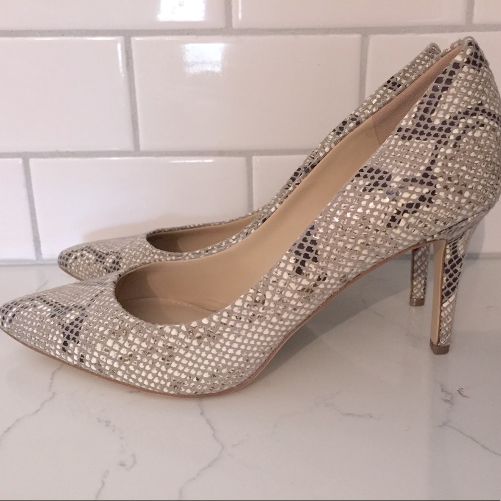 Jessica Simpson snakeskin heels